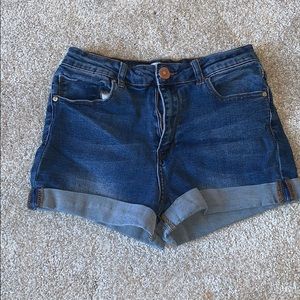 Dark Wash Jean Shorts